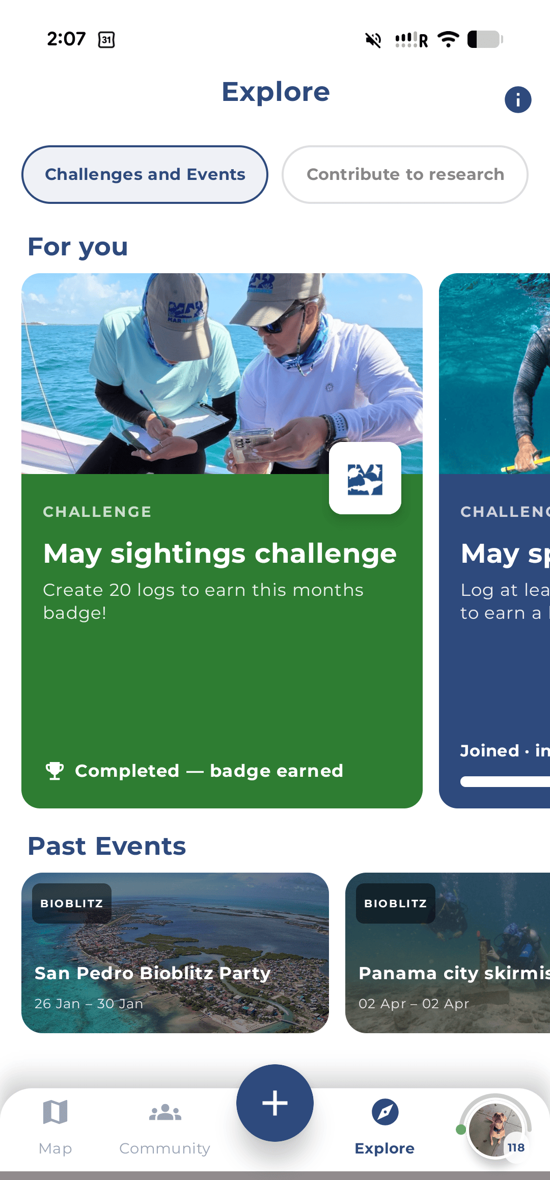 MARAP Explore challenges and events